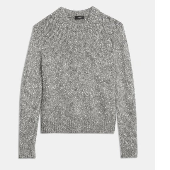 Theory Speckled Crew Neck Sweater - Picture 3 of 6
